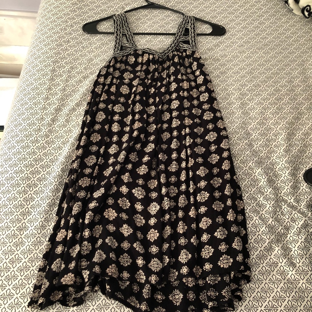 Black floral dress